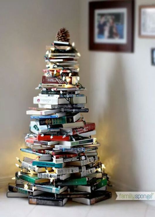 christmas book tree